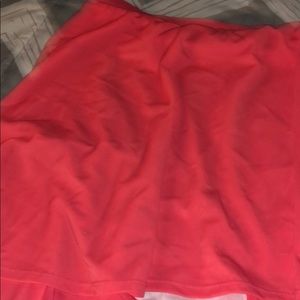 Bright pink/peach high waisted swimsuit bottom